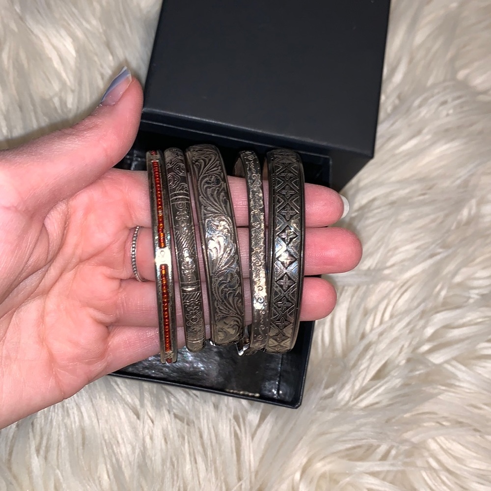Silver bangles